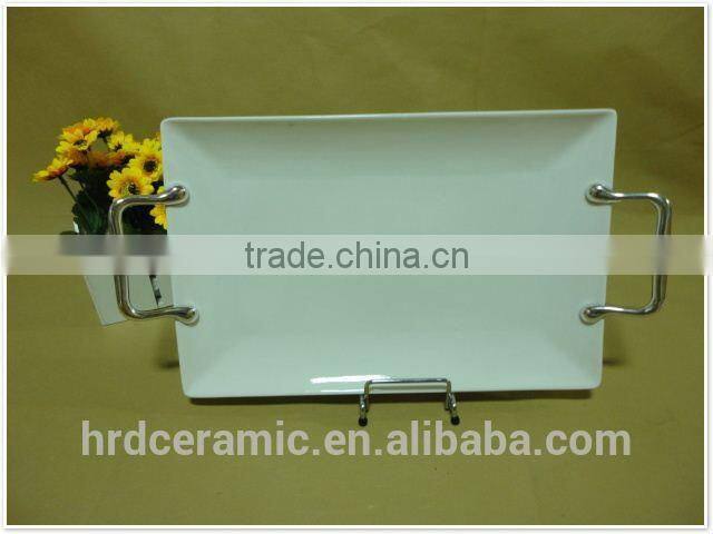 New design Customized crystal pendant lights stock ceramic plates with handles