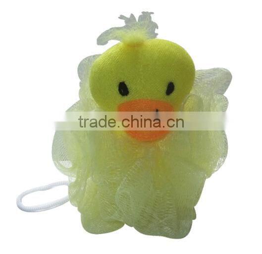 Animal bath sponge cute duck shape kids bath bubble ball