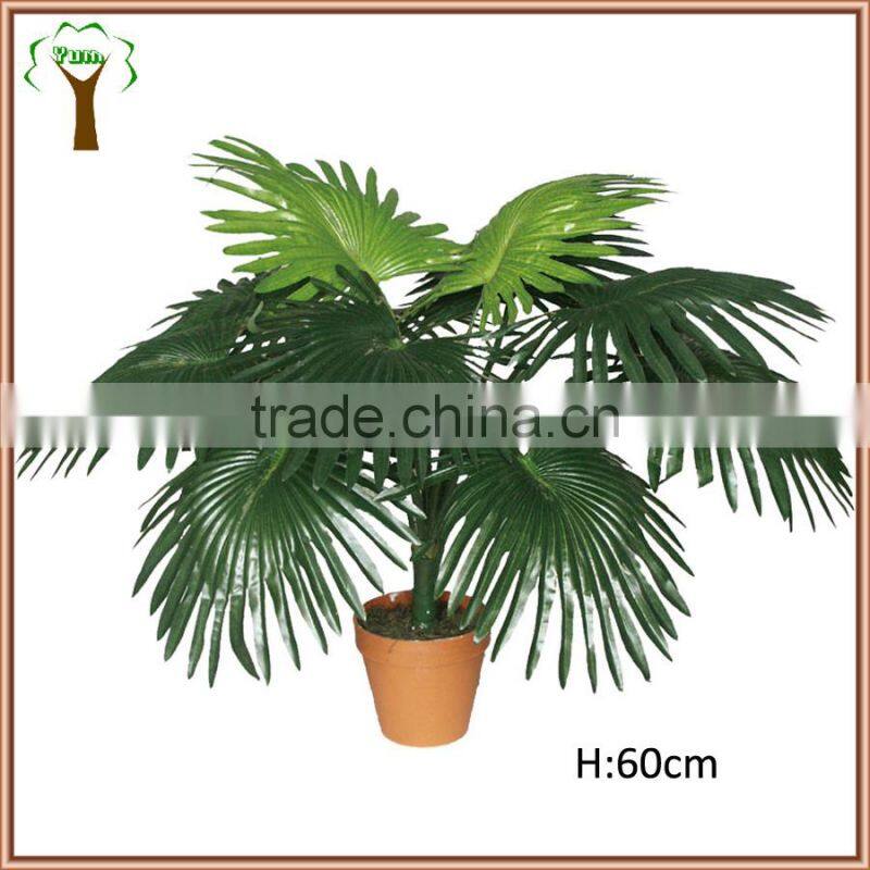 artificial mini fan palm bonsai
