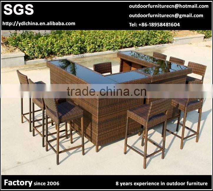outdoor furniture rattan bar furniture