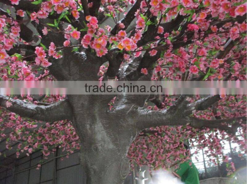 2016 artificial peach flower trees manufacture hot sale flower trees for sale