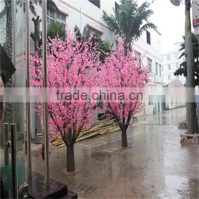 SJZJN 310 new Artificial Peach Tree Srtificial Sakura Flower Lobby Artificial Peach Blossom Tree