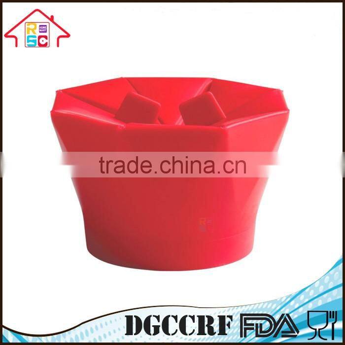NBRSC Kitchen Foldable Silicone Microwave Popcorn Maker Container Cooking Tool