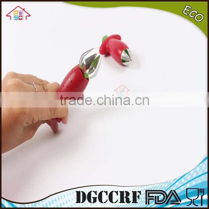 NBRSC Over 10 Years Experience fruit and vegetable plastic Strawberry corer Kitchen Tool Strawberry Huller Kitchen Fruit Tool
