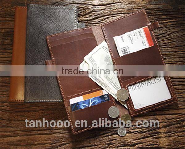 Deboss your LOGO long design passport holder manufacturer