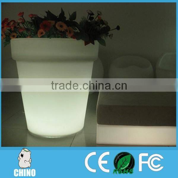 High and Big Round Shape Outdoor led flower pot CF-6265
