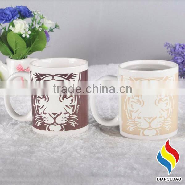 Customized Logo Hot Color Changing Ceramic Mug