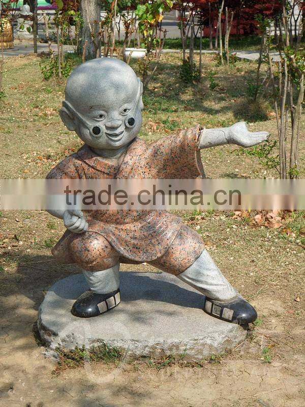 Garden decoration hand carved natural marble life size baby buddha statue for sale