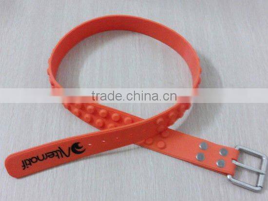 2016 color rubber fashion golf belt