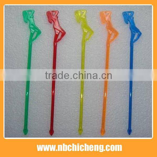 Beautiful shape Plastic Coffee Stirring Rod For Barware