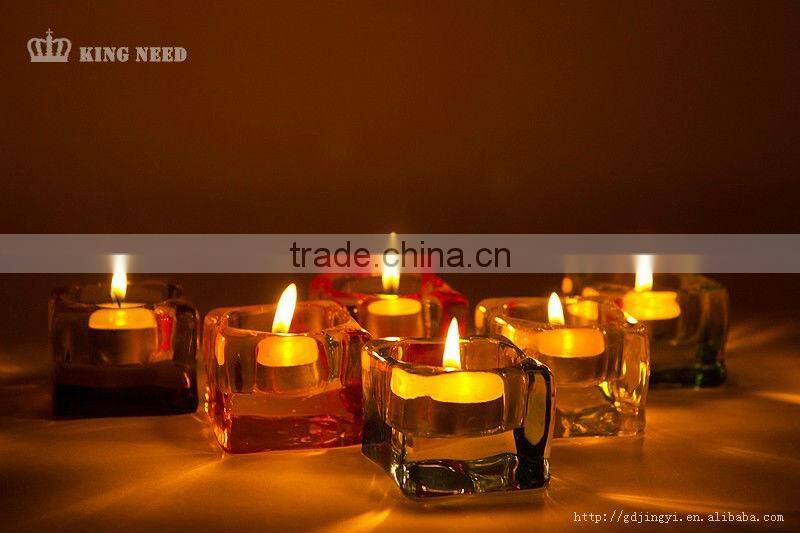 plastic acrylic votive crystal candle holder decorations