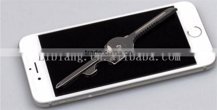 Creative outdoor present Six in one portable Key Knife