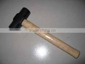 British type sledge hammer with wooden handle