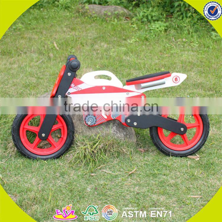 Wholesale top sale wooden kids balance bicycle new fashion kids balance bicycle useful bike with no pedal W16C029