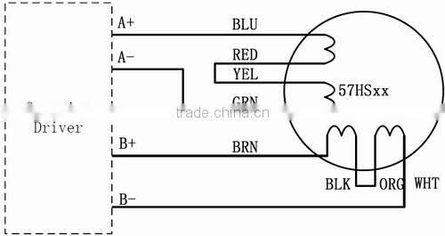 Leadshine 57HS22-A 2-phase Hybrid Step Stepper Motor 81mm long 1.8 step angle 2.2NM
