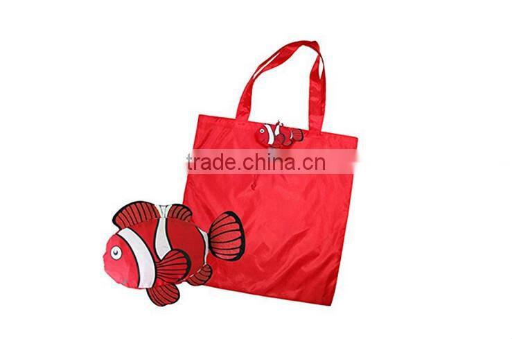 Cute Nemo Fish polyester foldable grocery shopping bag