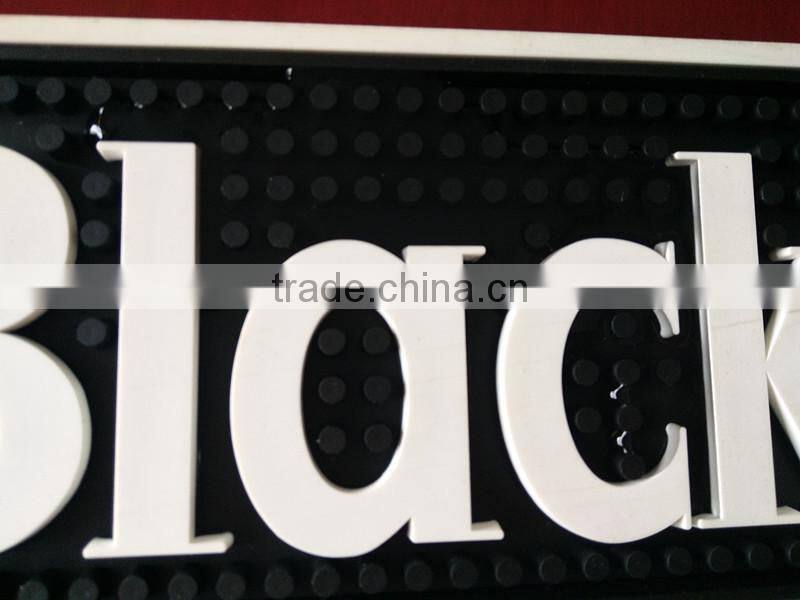 2017 Hot Sell Factory price custom pvc branded bar mat using