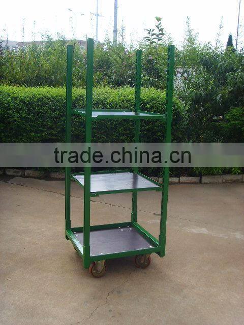 Danish Flower Trolley ,Plants Trolley, Steel Rolling Trolley Tool cart