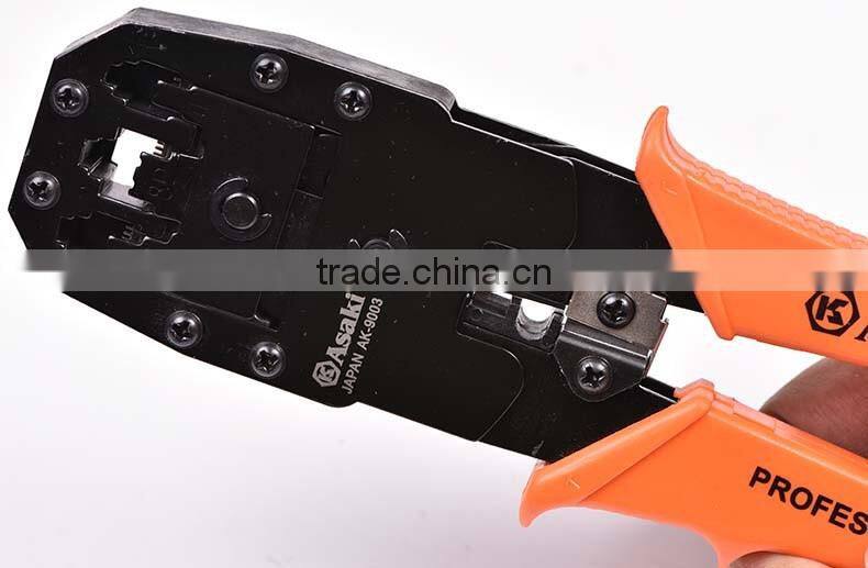 AK-9003 carbon steel 4P/6P/8P network crimping tool