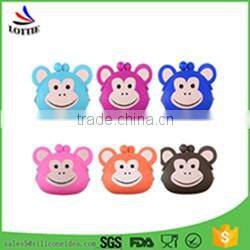 Promotional cartoon shape coin purse wallet Lovely silicon coin bag/silicone coin case