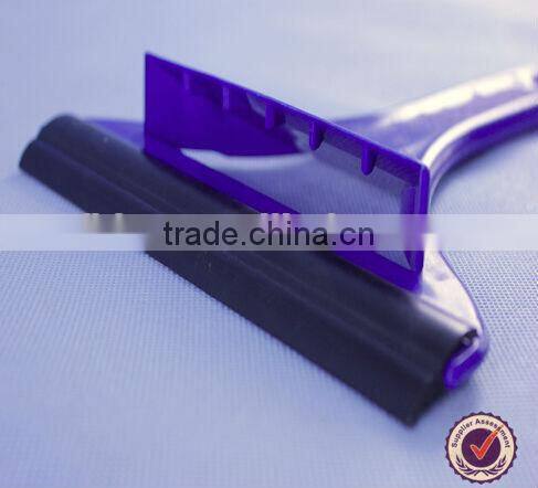 good quality rubber window wiper with ice scraper plastic