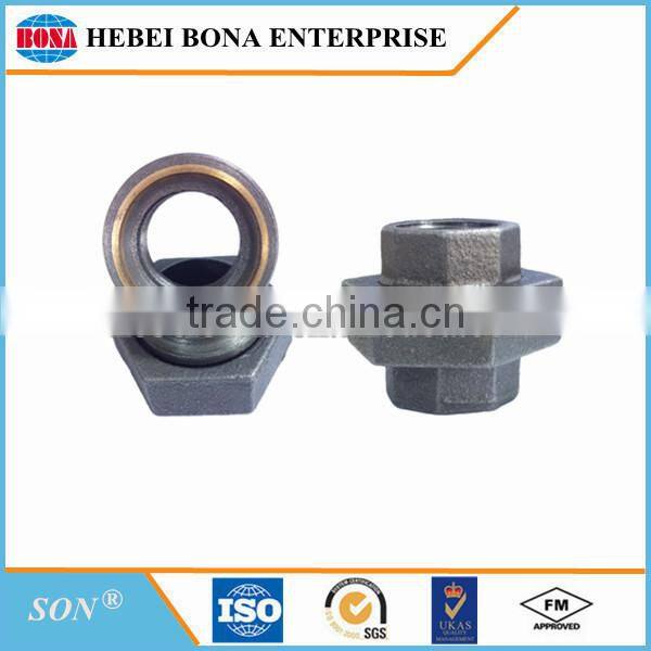 ISO certificate gi cast iron pipe fittings of 330 union
