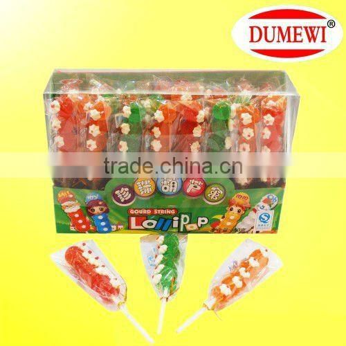 10g Colored Umbrella Shaped Fruity Jelly Lollipop Jelly