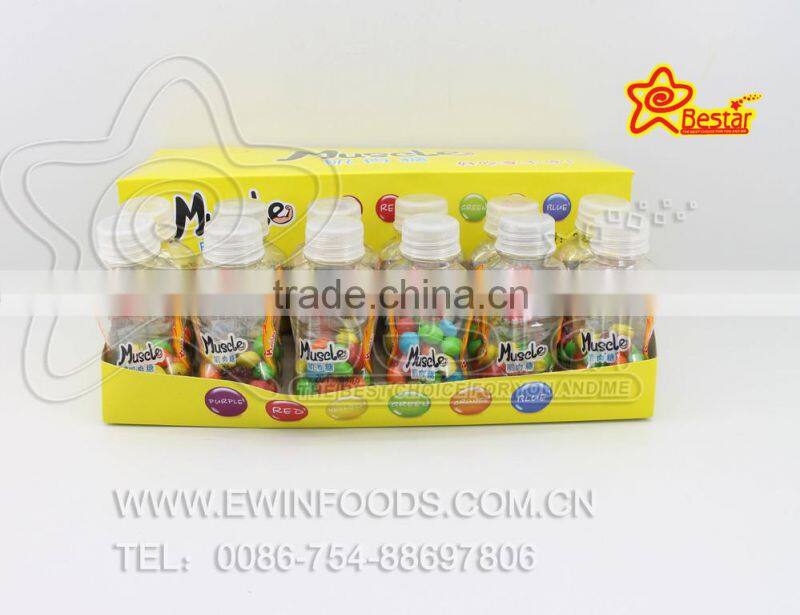 Bottle Packing Colorful Muscle Chocolate Bean
