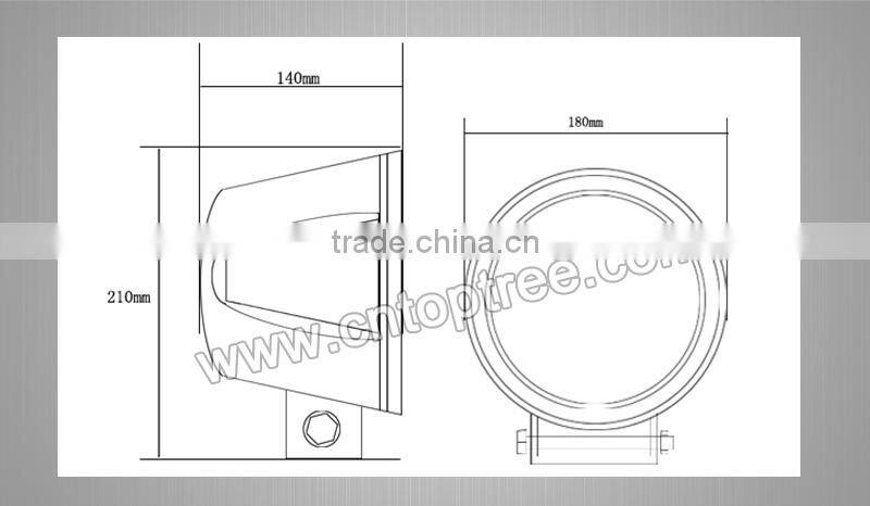 waterproof pickup headlight type hid headlight offroad driving lamp