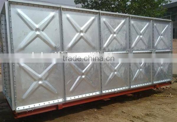 The best price!! Sectional Hot Galvanized Steel Plate Water storage Tank for water treatment