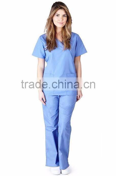 High Quality Hospital Medical Uniform Fashionable New Style Nurse Uniform Designs Medical Scrubs Made In China