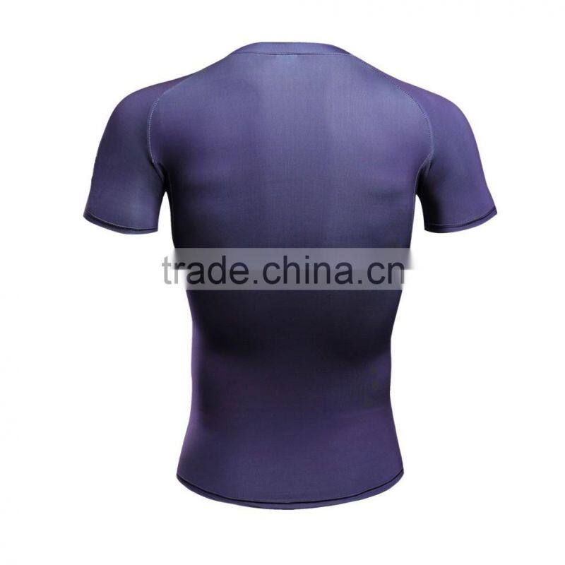 OEM service men sportswear gym tight fitness jogging high quality 2017 mens t shirts