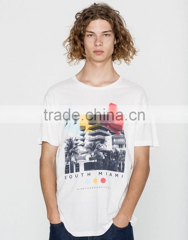 100% Cotton t-Shirt fashion design pattern printed mens tops blouse man printing t-shirt