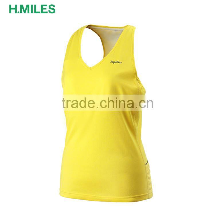 2017 polyester / elastane sport gym running womens tank top