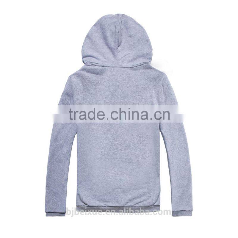 2016 NEW style top trend tall plain grey pull over ALIBABA work hoody unisex hoodie
