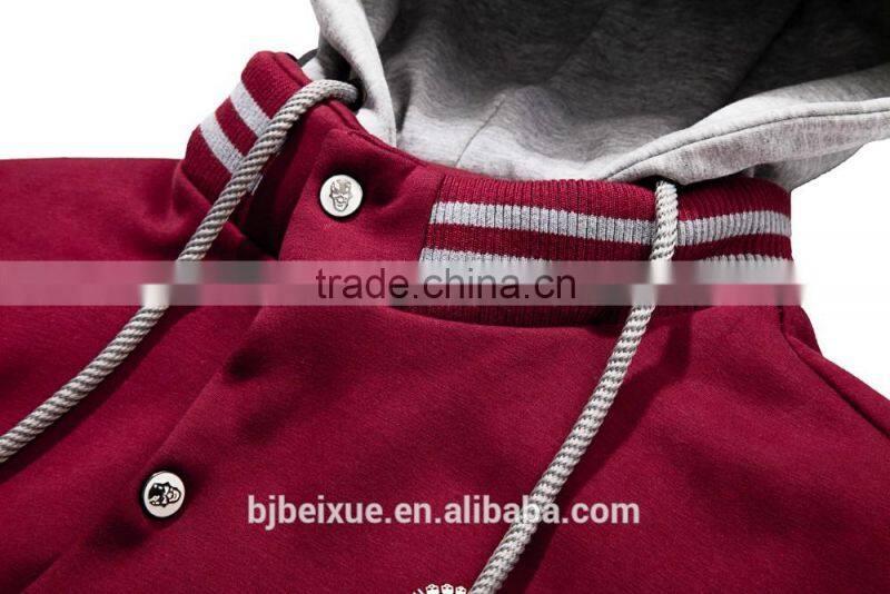 High quality supplier wholesale cotton fleece fashion plain zipper gym custom printed hoodies