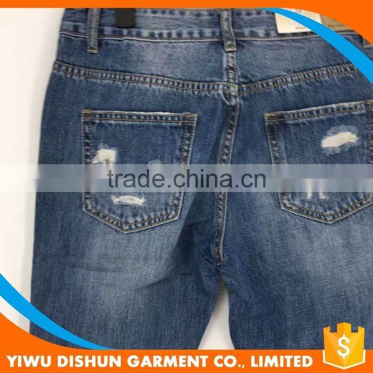 Women cotton brand ripped pants jeans