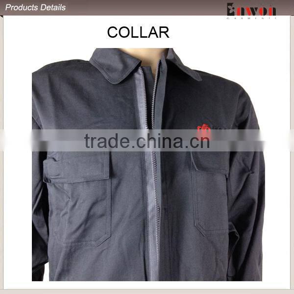 Dark Grey Polyester Cotton Coal Mine Coverall