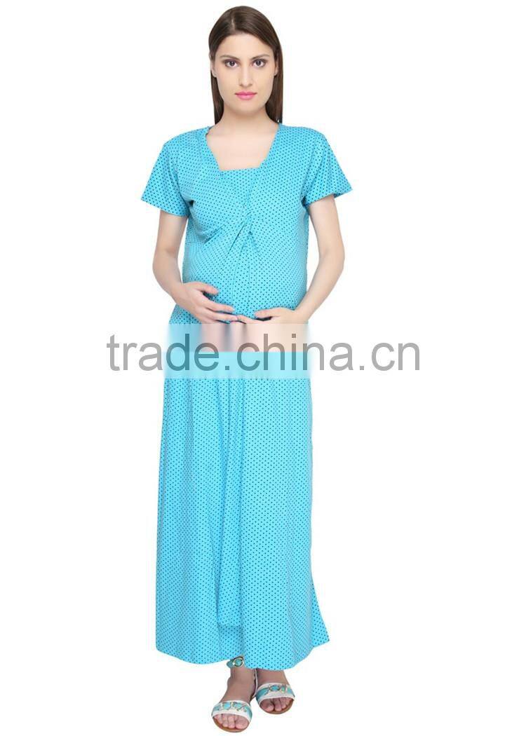 OEM service max long woven maternity dress korean style maternity dress