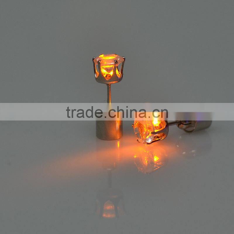 Wholesale Crystal Lighting LED Ear Stud new ear nail