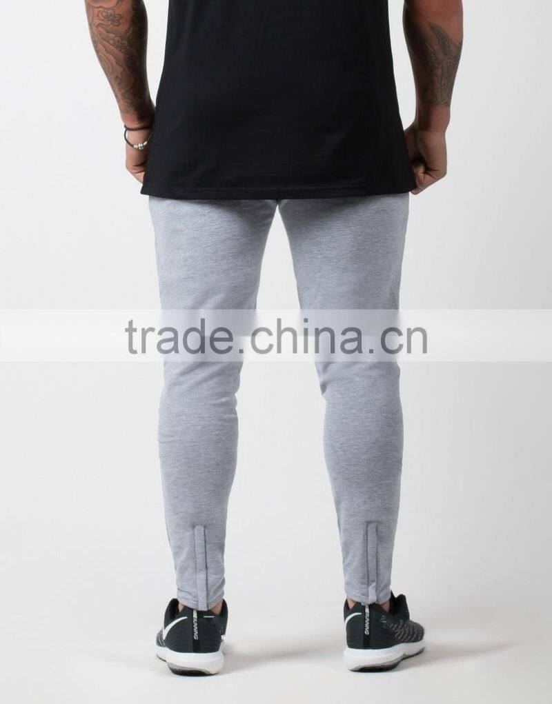 Marl Grey Plain Bottoms Custom Printed Mens Joggers Tapered Jogger Pants Fitness Joggers OEM