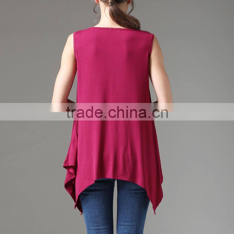 Mamalove Sleeveless Nursing Clothes Loose and Comfortable Pregnant Women T-shirts Breastfeed Top