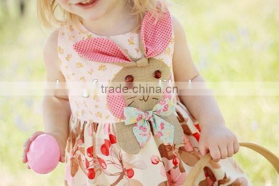 Popular Rabbit Bulk Wholesale Kids Clothing Baby Frock Designs Fancy