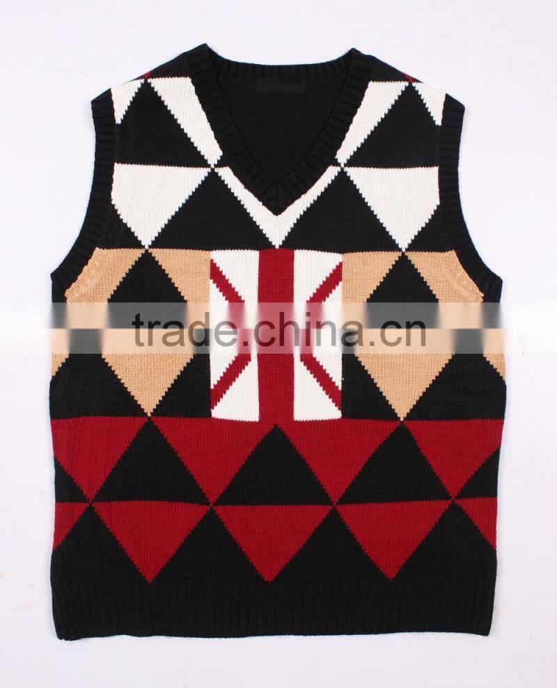 Fashion Men's Vest Sweater No Sleeves