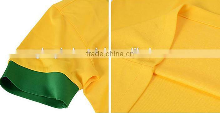 Brazil Soccer World Cup 2014 quick dry fit sport polo shirt man