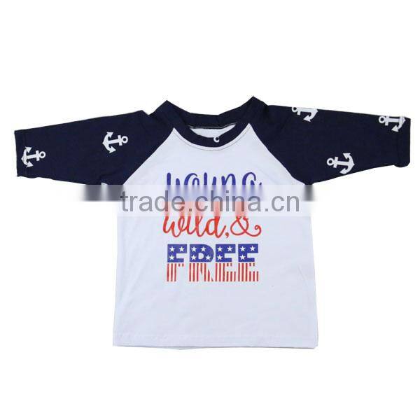 Wholesale Baby Boys Long Sleeve Maxi t-shirt pattern Print Kid t-shirt and full-size printing t-shirt