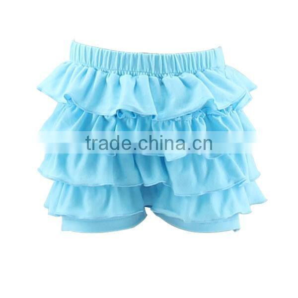 baby boutique clothing children clothing manufacturers china solid ruffle icing shorts