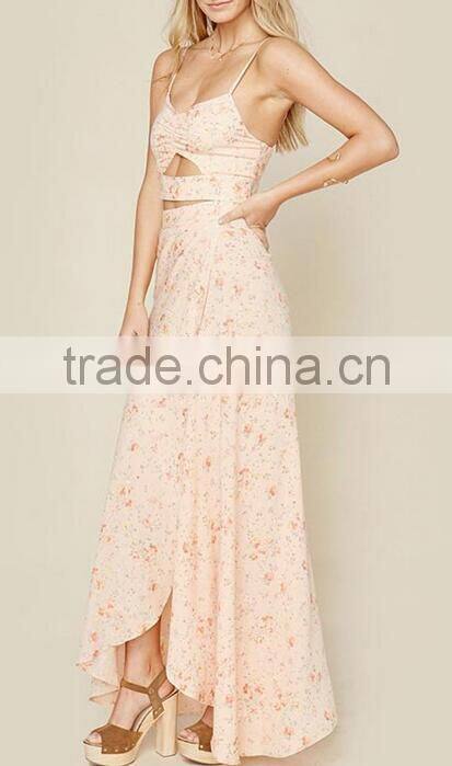 Runwaylover EY2204D Hot Sale 2017 Ladies Fashion Long Style Printed Skirt