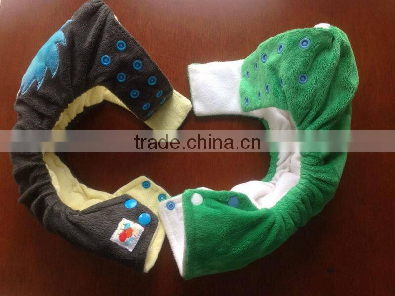 2014 Fashionable Water Proof Minky Cloth Solid Baby Diaper