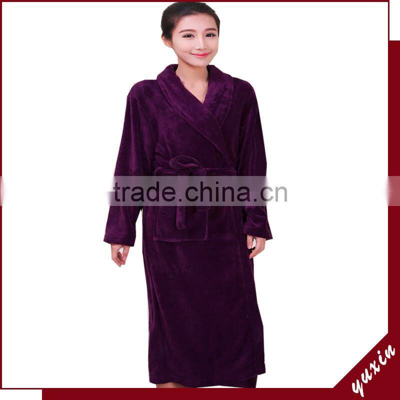 Bathrobe 100% cotton Fleece robe Towel Robe Breathable Hotel BathRobe RS0013